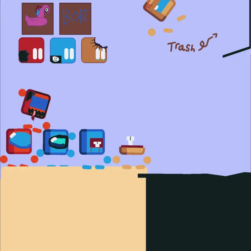 Among us cubes by @itz_greenzy