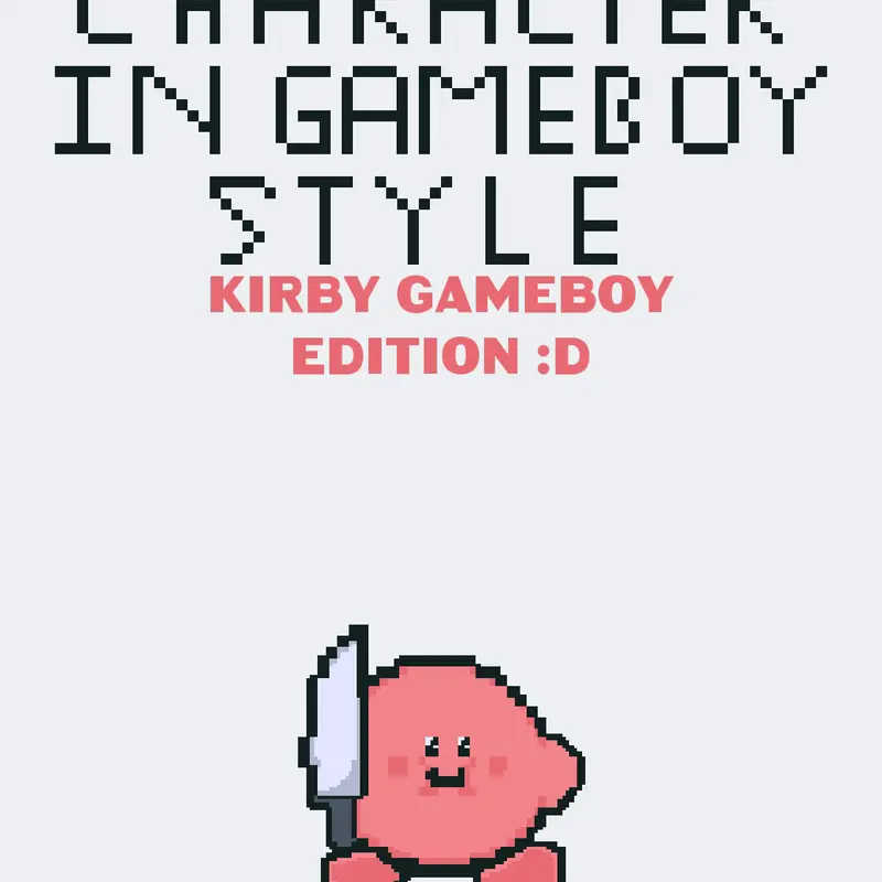 Kirby from gameboy :) by @CuteFreddy