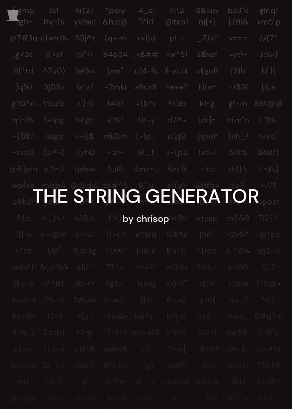 String Generator by @chrisop