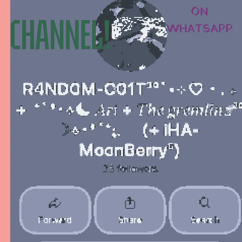 RANDOM WHATSAPP CHANNEL! (pls follow) by @R4ND0M-C01T