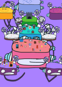 unfinished candy island!