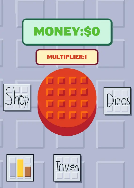 WIP | Click a button for Dinos 🦖 by @RevYtrem