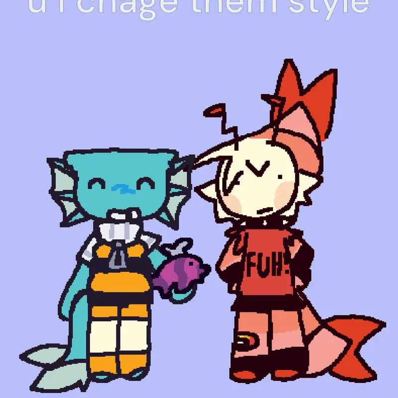Finn and shrimpo by @I_Ate_Ur_School
