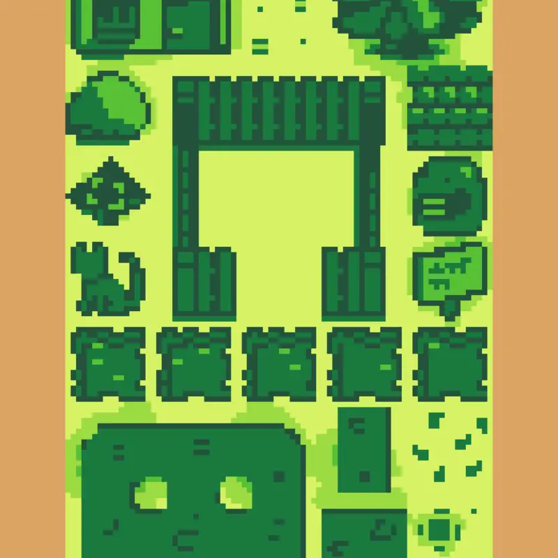 Sprite sheet-retro by @buffalobro