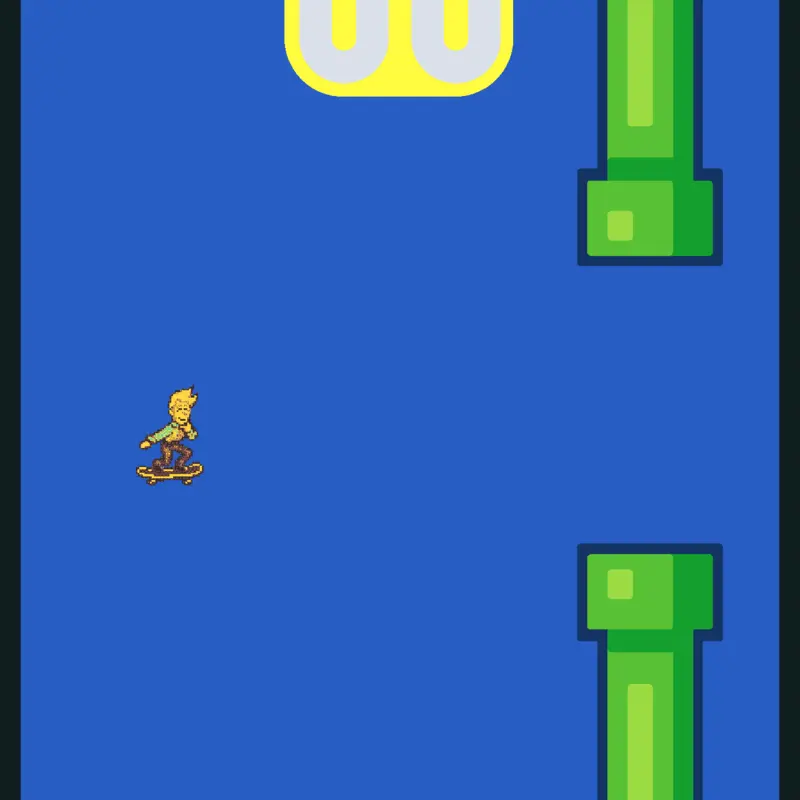 flappy man flappy man with his wings in by @iateadoor