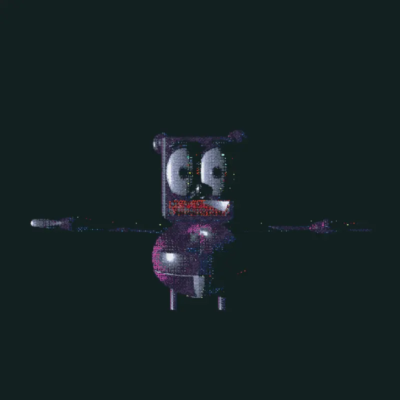 Purple jelly bear jumpscare by @gummyredstudio