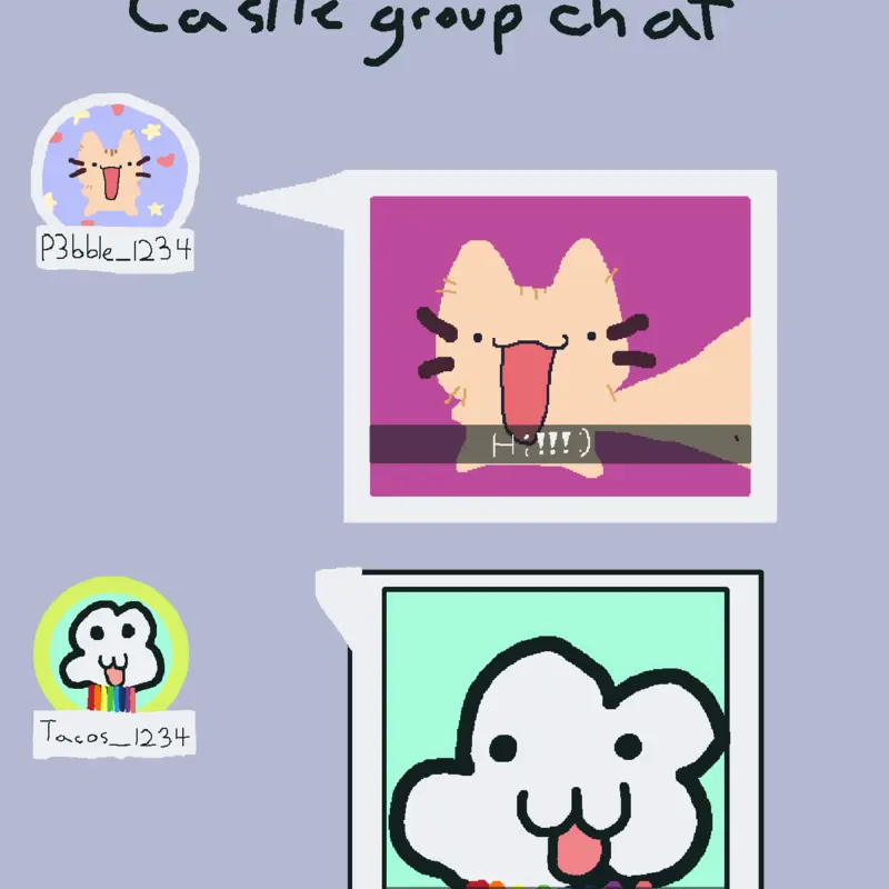 Castle group chat remix party! by @Yatta_1357