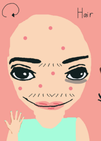 Cyan makeup