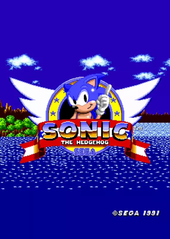 Sonic 1 Title Screen by @Scottbot