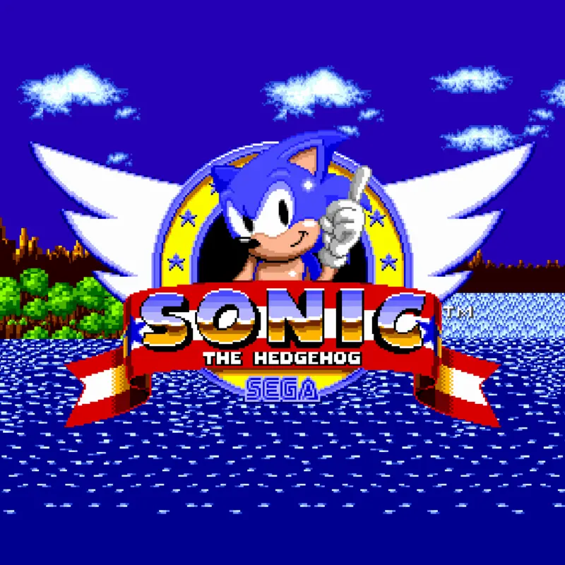 Sonic 1 Title Screen by @Scottbot