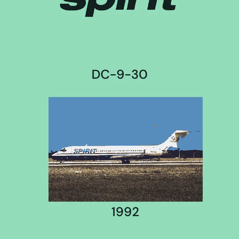 Spirit Airlines evolution by @Air-Trabzon-TR