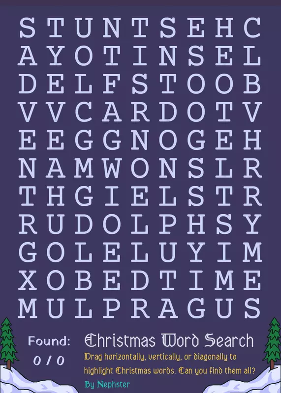 Nephster’s Word Search: Christmas by @Nephster