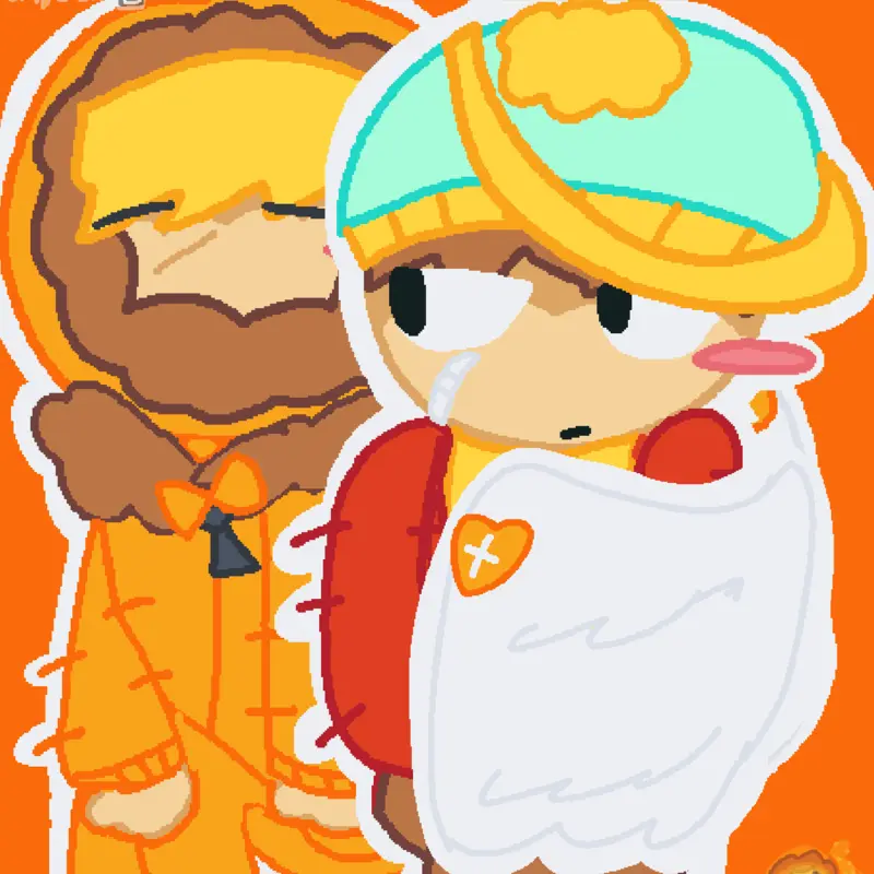 Art Of Kenny X Cartman! by @sweetaverypaws