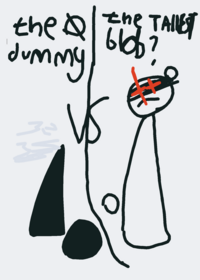 the ∅ dummy vs the tallest blob?