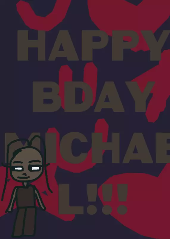Michael we miss you, happy bday❤️🖤 by @lunnlunn333