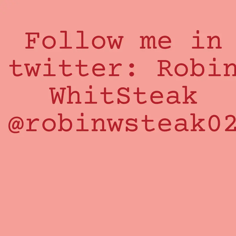 Follow me in twitter by @Gera_mp3