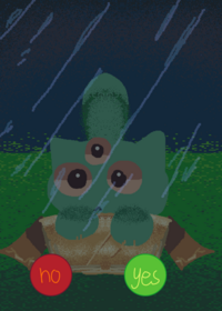 Take care of three eyes alien