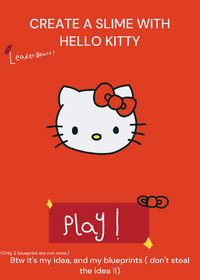 Create a slime with hello Kitty !!