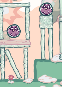 Break the ice by using a boulder