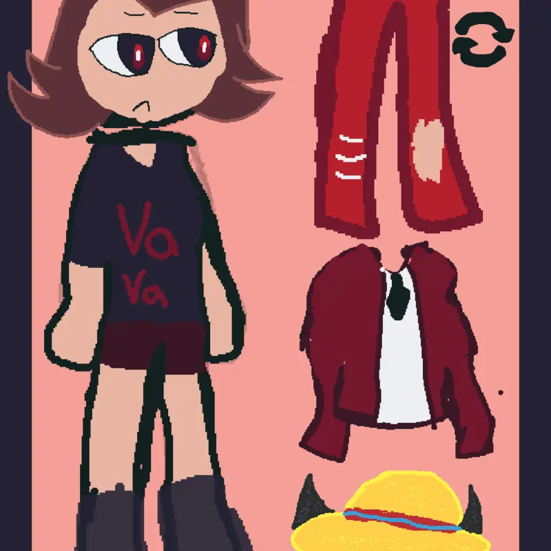 Avocado plays dress up by @sayori123_offcial