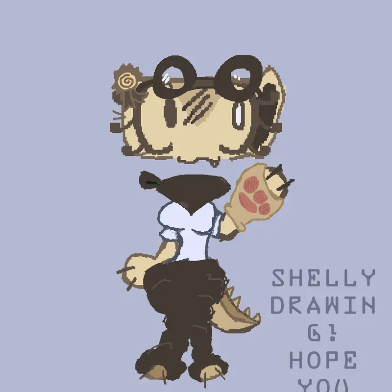 Shelly drawing! by @Blu3_fr1tterzz