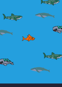 Hungry sharks