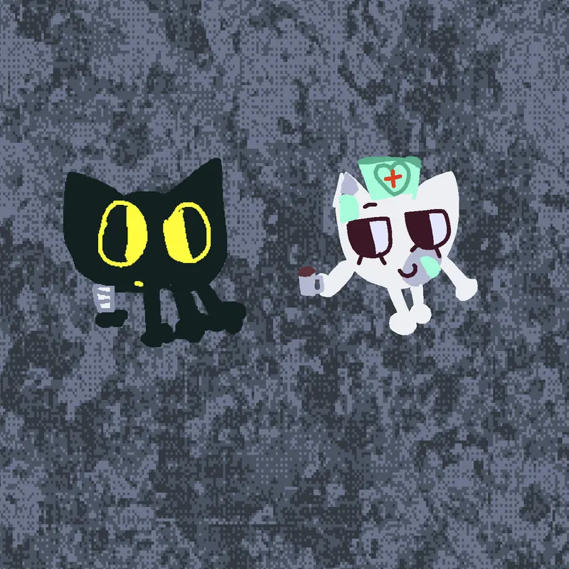 I added head nurse and my oc as a dog! by @Azumaneasahi