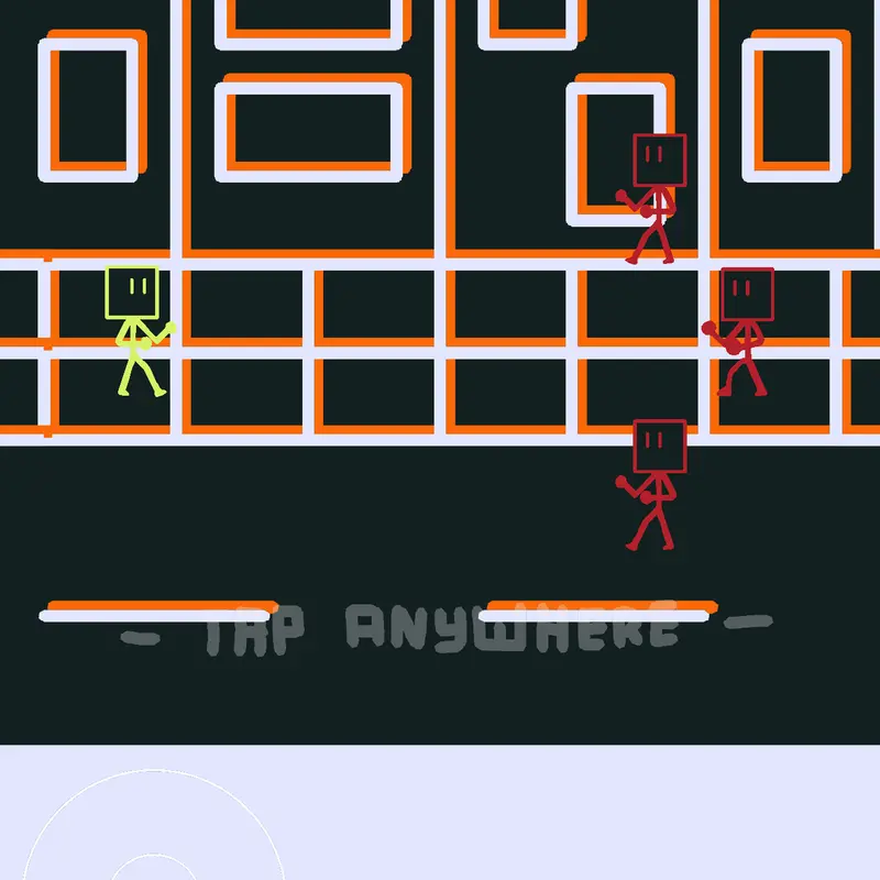 Harder version of stick fight by @Enxly