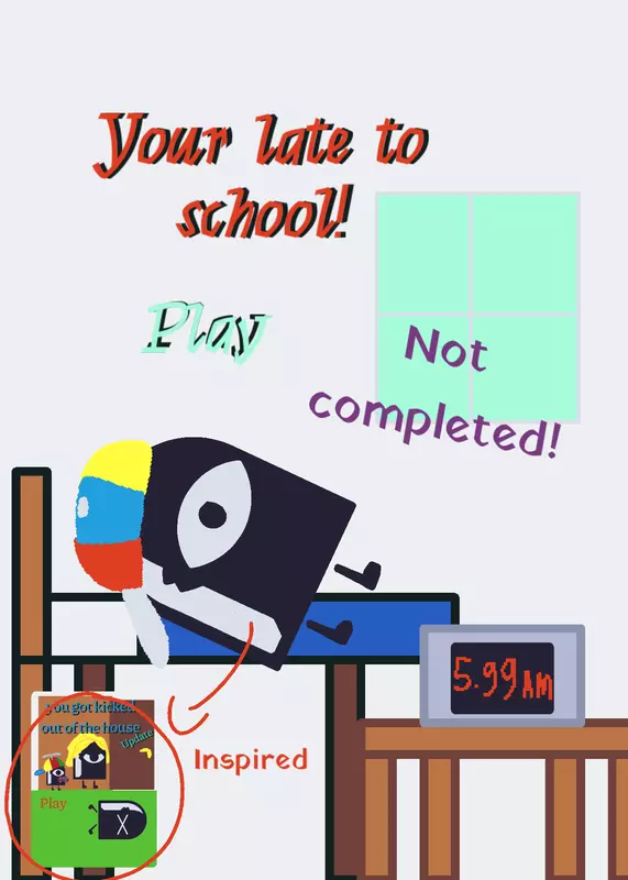 Your late to school! by @Syarah