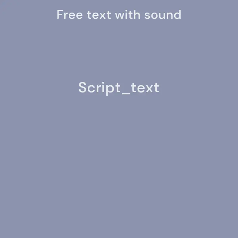 free text for everyone by @Mamimus
