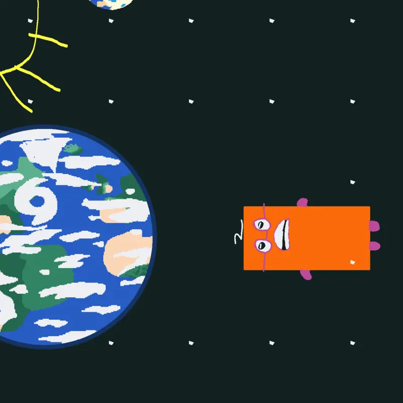 My Oc falling to earth by @JankaTrepov
