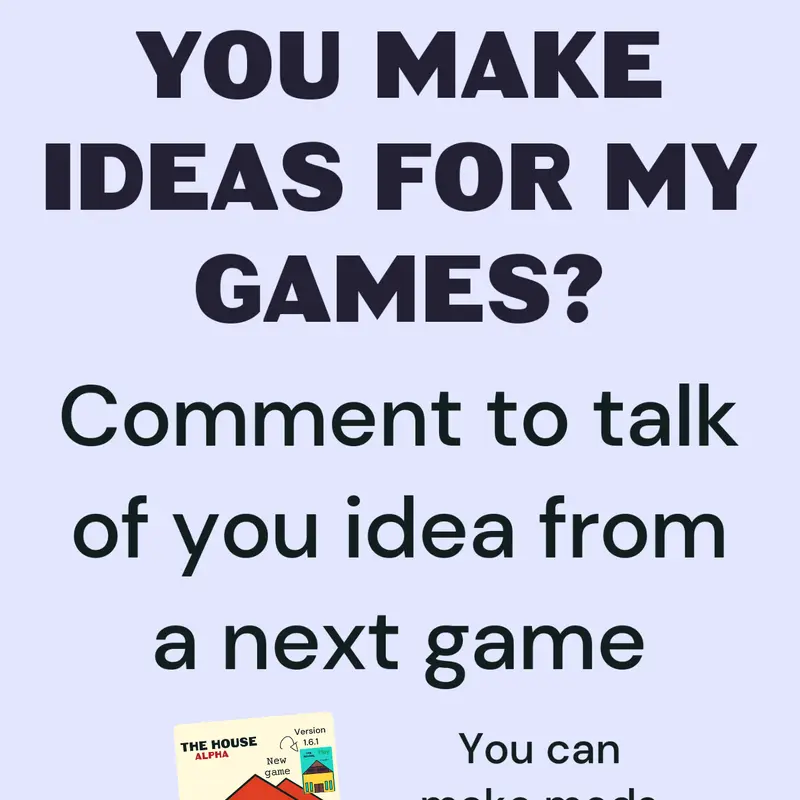 Make ideas for new games by @pedro_eldino