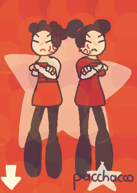 Pucca and Rootin Tootin Pucca Rivalry by @RAGEABOUT