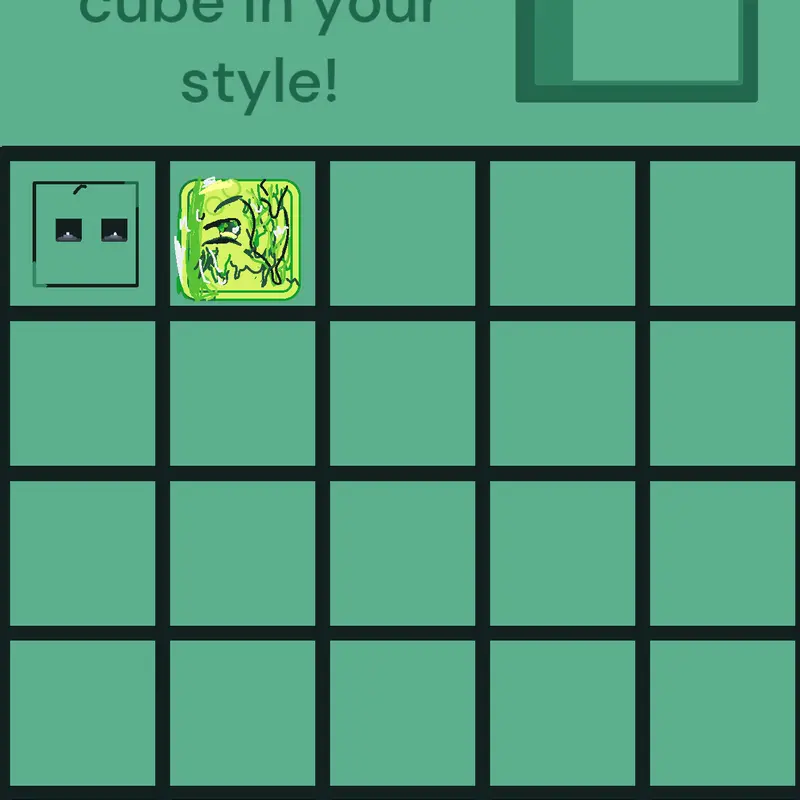 Para mim é um cubo de slime 🥺 by @LarixBrotero