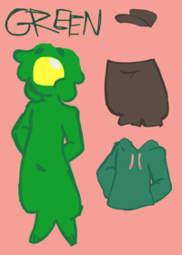 Green from the among us show dressup