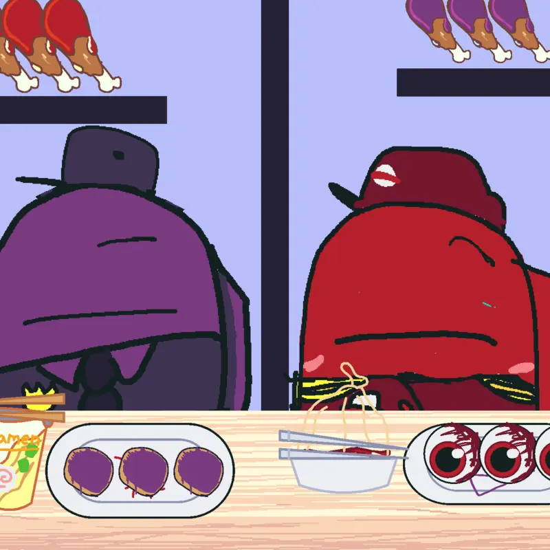 Purple and red!!!! #among us by @pu1pl3B3an