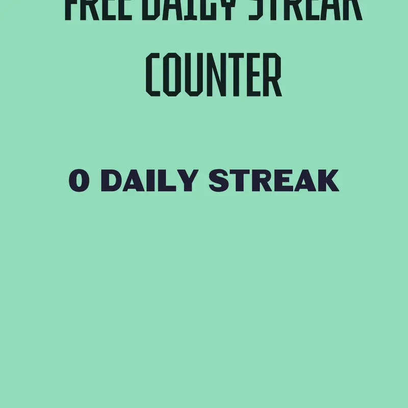 DAILY STREAK COUNTER by @Reg7453Yourlocalpilot