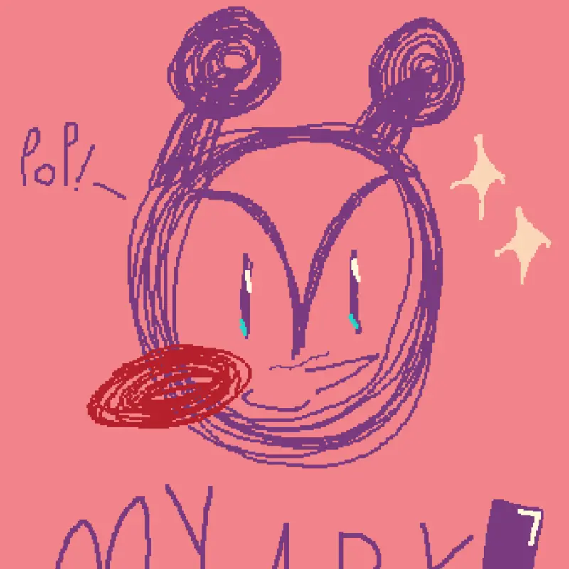 purple alien guy by @popcornkiddie