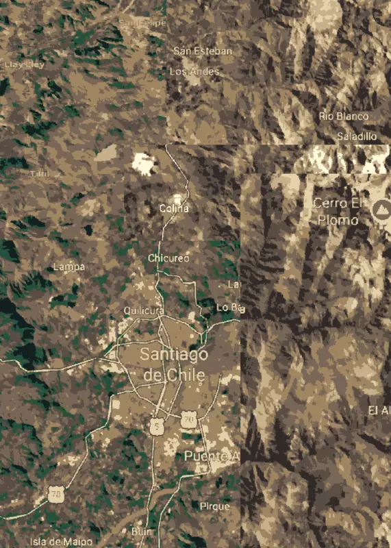El mapa de chile by @DOSnomercy