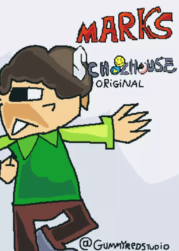 Mark's schoolhouse by @gummyredstudio