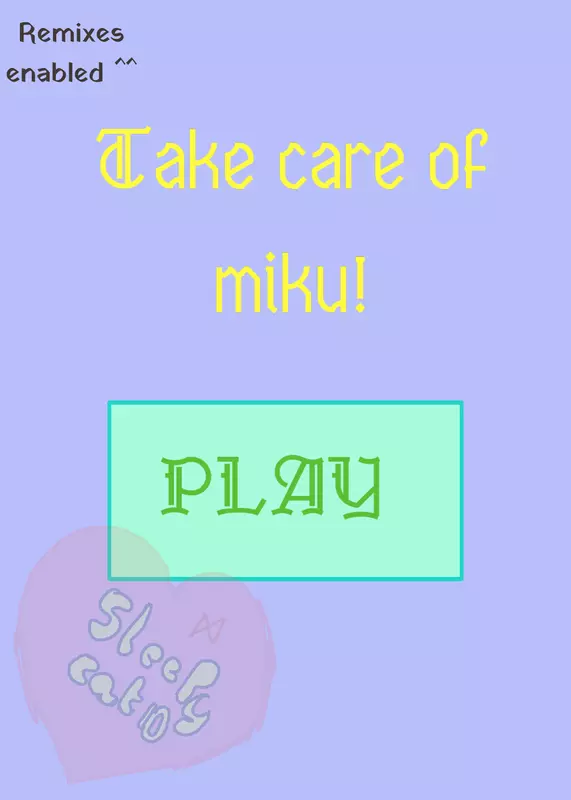 Take Care Of Miku ^^ by @SLEEPYCAT10