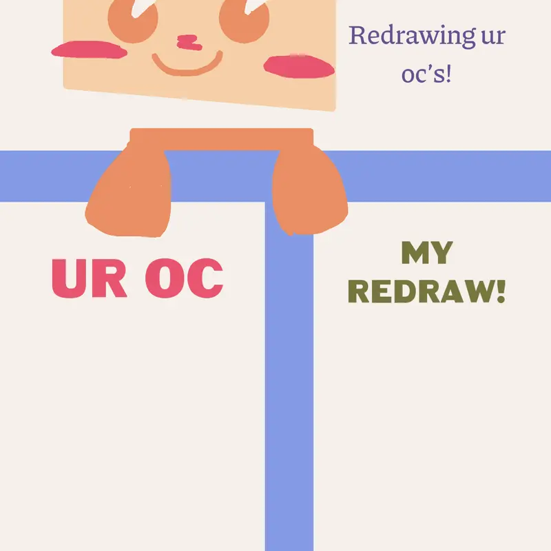 Redrawing ur ocs! by @Mrscheese123