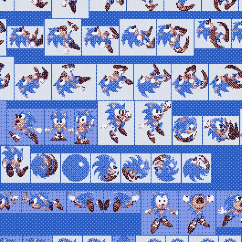 Sonic debut sprites by @Sonic_132