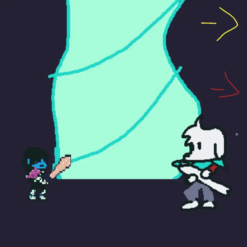 Floock my oc fight in deltarune by @ZionGarritPereira