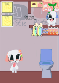 Potty time with mocha kitty credit:anaclara_y...