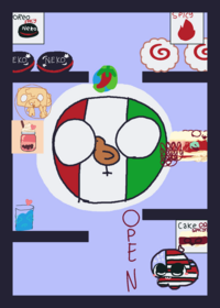 Ate spicy food with mexico (coutry ball)