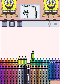 SpongeBob draw game
