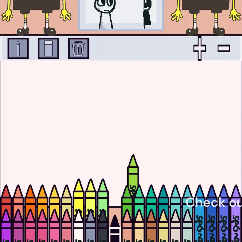 SpongeBob draw game by @lukelovescastle