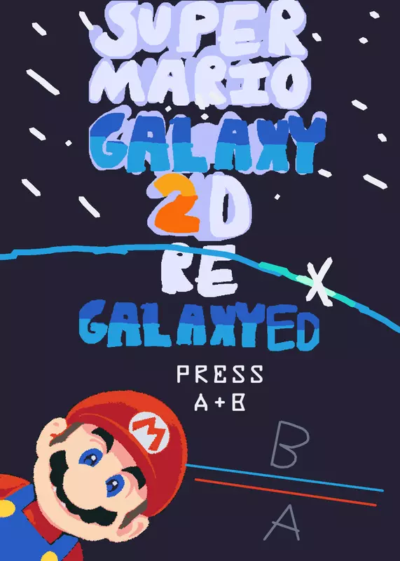 Super mario galaxy 2d: ReGalaxyed by @emoteca-_-