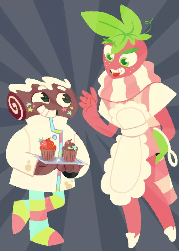 Cosmo and Sprout fanart by @Honestly_a_weirdo
